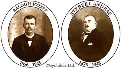 sepia photos of József Balogh and András Stéberl