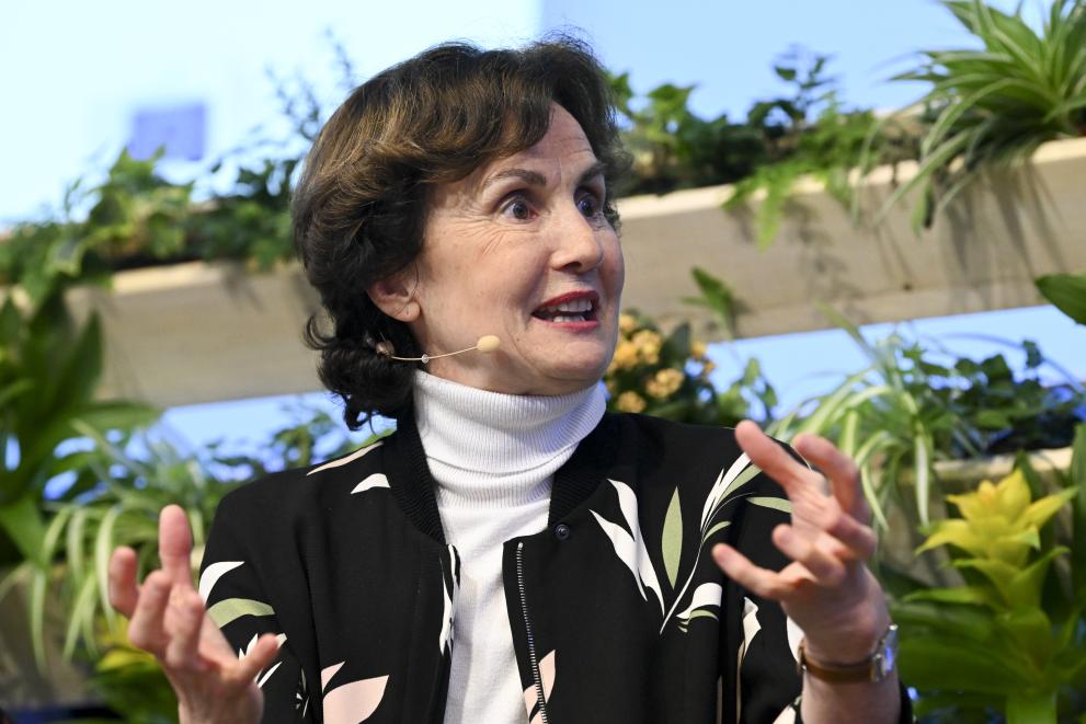 Catherine Geslain-Lanéelle at the Agri-Digital conference