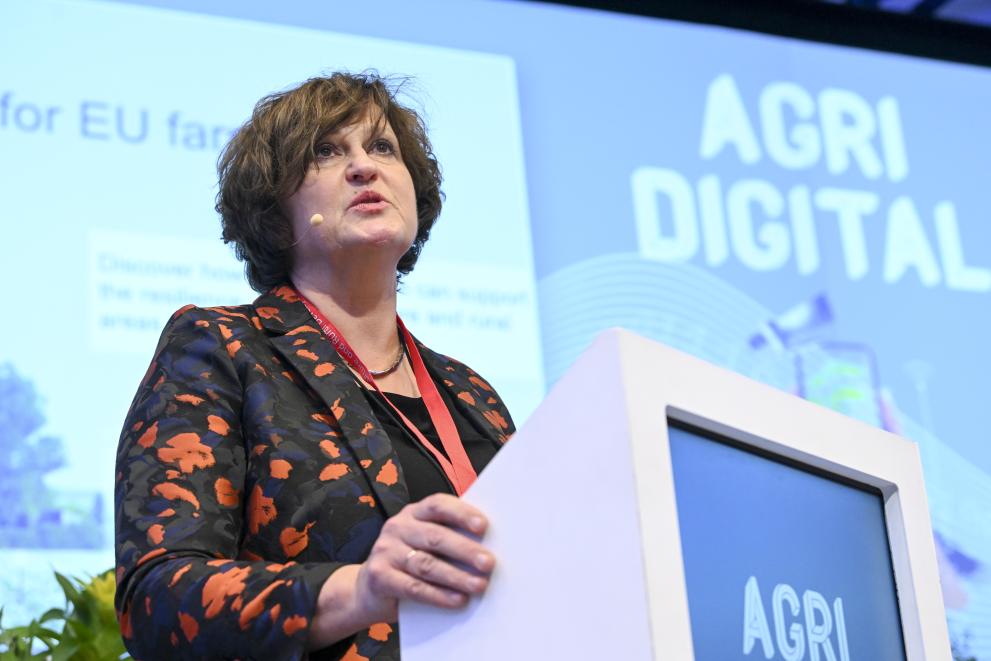 Jolita Butkeviciene presenting at Agri-Digital Conference